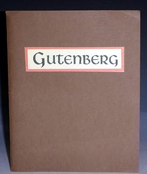 Gutenberg (Limited and Signed by the Author to 140 copies)