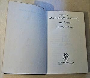 Seller image for Justice and the social order / translated by Mary Hottinger for sale by RightWayUp Books