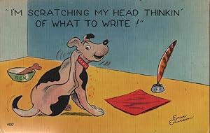 Bild des Verkufers fr Dpg posycatd: I'm Scratching My Head, Thinking of What to Write! zum Verkauf von Mobyville