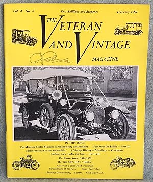 Imagen del vendedor de V & V Veteran & Vintage Magazine February 1960 Volume 4 Number 6 a la venta por Argyl Houser, Bookseller