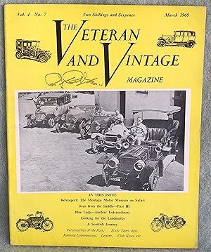 Imagen del vendedor de V & V Veteran & Vintage Magazine March 1960 Volume 4 Number 7 a la venta por Argyl Houser, Bookseller