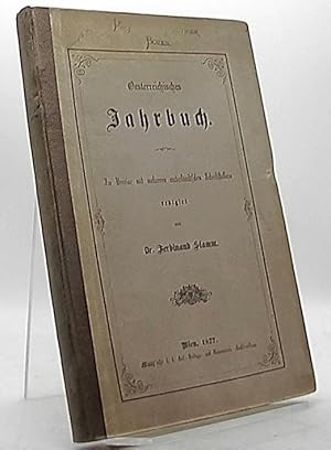 Seller image for Oesterreichisches Jahrbuch. Im Vereine mit mehreren vaterlndischen Schriftstellern. for sale by Antiquariat Unterberger