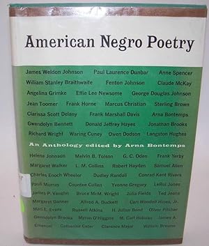 Bild des Verkufers fr American Negro Poetry zum Verkauf von Easy Chair Books