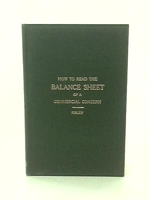 Image du vendeur pour How to read a Balance Sheet mis en vente par World of Rare Books