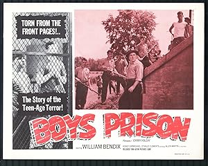 Imagen del vendedor de Boys Prison 11'x14' Lobby Card Wiliam Bendix Film Noir a la venta por DTA Collectibles