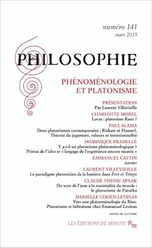 Philosophie n° 141 : Phénoménologie et platonisme