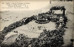 Bild des Verk�ufers f�r Ansichtskarte / Postkarte Paris VIII, Triumphbogen, Arc de Triomphe, Tombe du Soldat Inconnu zum Verkauf von akpool.de - akpool GmbH