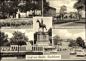 Ansichtskarte / Postkarte Berlin Lichtenberg Karlshorst, Reiterdenkmal auf der Rennbahn, Hermann ...