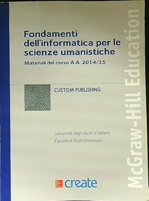 Fondamenti dell'informatica per le scienze umanistiche