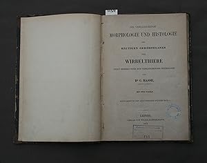 Bild des Verkufers fr Die vergleichende Morphologie und Histologie des hutigen Gehrorganes der Wirbelthiere. Nebst Bemerkungen zur vergleichenden Physiologie. zum Verkauf von Antiquariat Hubertus von Somogyi-Erddy