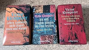 Bild des Verkufers fr Alle Tagebcher (6 x gebundene Ausgabe in 3 x Schubern) (Leben sammeln, nicht fragen wozu und warum: Tagebcher 1918-1932 - Ich will Zeugnis ablegen bis zum letzten. Tagebcher 1933 - 1945 - So sitze ich denn zwischen allen Sthlen: Tagebcher 1945-1959) zum Verkauf von Bcherwelt Wagenstadt