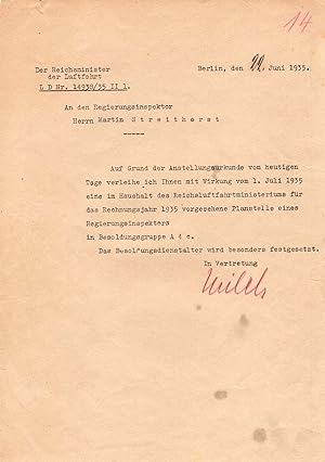 Erhard Milch Autograph | signed documents
