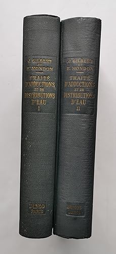 TRAITÉ D'ADDUCTIONS et de DISTRIBUTIONS D'EAU