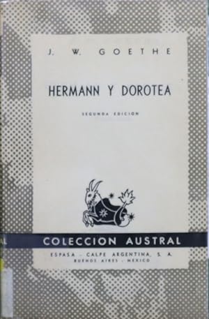Imagen del vendedor de Hermann y Dorotea a la venta por Librera Alonso Quijano
