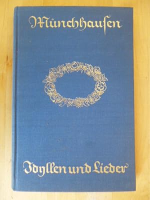 Bild des Verkufers fr Idyllen und Lieder. zum Verkauf von Versandantiquariat Harald Gross