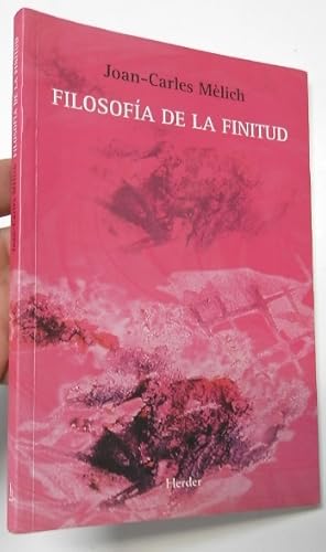 Imagen del vendedor de Filosofa de la finitud a la venta por Librera Mamut