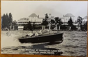 Motor Boating at Rangeley Lake Hotel, Rangeley Lakes, Maine