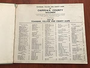 Atlas of Chippewa County, Wisconsin: Township, Village and County Maps of Chippewa County Wiscons...