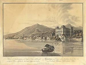 Veduta di Gravedona sul lago di Como celebre pel vastissimo Palazzo edificato da Tolomeo Cardinal...