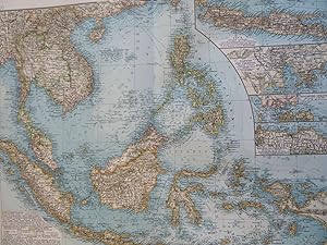 Southeast Asia Malaysia Indonesia Thailand Vietnam 1898 Sternkopf detailed map