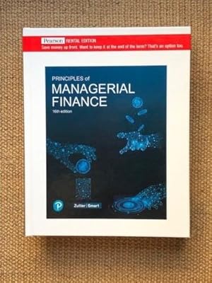 Image du vendeur pour Principles of Managerial Finance [RENTAL EDITION] mis en vente par brandnewtexts4sale