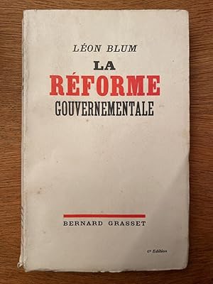 Imagen del vendedor de La rforme gouvernementale a la venta por Librairie des Possibles