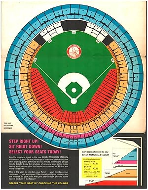 1966 Inaugural Busch Memorial Stadium Seating Chart