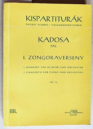 Immagine del venditore per I. Konzert fr Klavier und Orchester. Op. 15. Z 3322. Editio Musica Taschenpartitur. venduto da Versandantiquariat Kerstin Daras