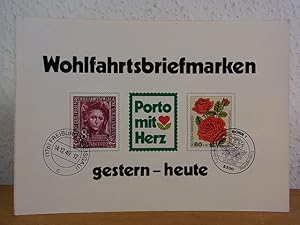 Seller image for Wohlfahrtsbriefmarken gestern - heute for sale by Antiquariat Weber