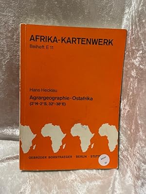 Seller image for Agrargeographie Ostafrika: Landwirtschaftliche Flchennutzungsstile Landwirtschaftliche Flchennutzungsstile for sale by Antiquariat Jochen Mohr -Books and Mohr-