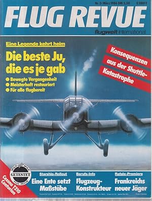 Flug Revue - Magazin Nr.03/1986 Die beste Ju, die es je gab Flugwelt international