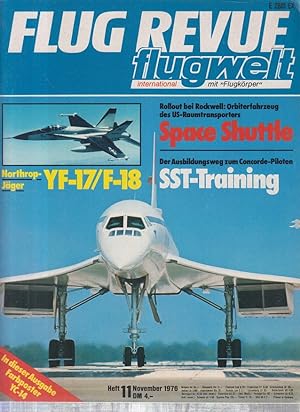 Flug Revue - Magazin Nr. 11/1976 Space Shuttle Flugwelt international mit " Flugkörper"