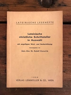 Bild des Verkufers fr Lateinische christliche Schriftsteller in Auswahl zum Verkauf von Antiquariat Liber Antiqua