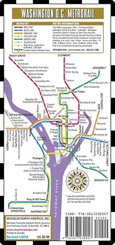 Seller image for Streetwise Map Washington D.c - Laminated City Center Street Map of Washington D.c Metro for sale by Grand Eagle Retail