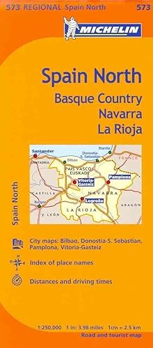 Seller image for Michelin Spain: North, Basque Country, Navarra, La Rioja Map 573 (Folded) for sale by Grand Eagle Retail