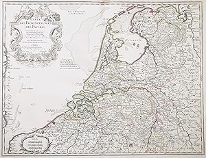 Seller image for Carte des Provinces Unies des Pays Bas" - Holland Nederland Netherlands Niederlande Holland Nederland Netherlands Niederlande Pays Bas for sale by Antiquariat Steffen Vlkel GmbH