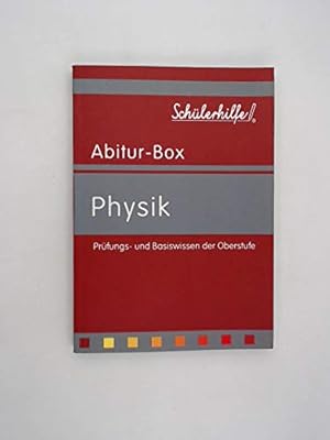 Bild des Verkufers fr Schlerhilfe Abitur-Box: Physik Prfungs- und Basiswissen der Oberstufe zum Verkauf von Gabis Bcherlager