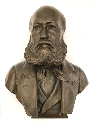 Bronze-Büste von Charles Gounod (französischer Komponist, 1818-1893). French composer.