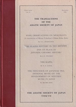 The Transactions of The Asiatic Society of Japan. Third Series, Volume 8.