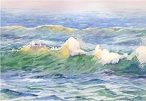 Bild des Verkufers fr R. David Muspratt Knight - 2005 Watercolour, High Tide zum Verkauf von Sulis Fine Art