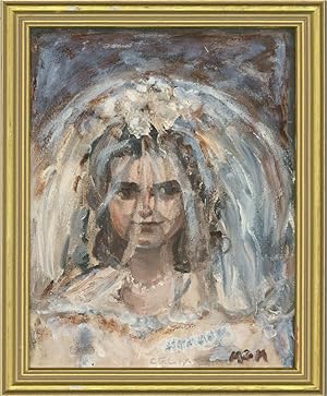 Imagen del vendedor de Mary O'Meara - 20th Century Oil, Celia the Bride a la venta por Sulis Fine Art