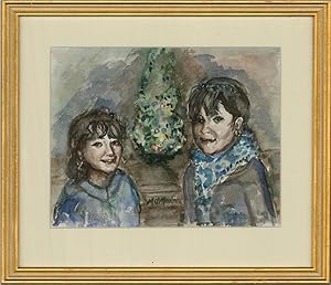 Imagen del vendedor de Mary O'Meara - 20th Century Watercolour, Nia and Lowri a la venta por Sulis Fine Art