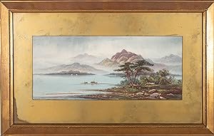 Bild des Verkufers fr Thomas Mortimer - Early 20th Century Watercolour, Mountainous Lake Scene zum Verkauf von Sulis Fine Art