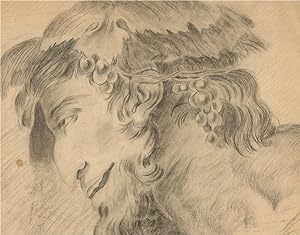 Early 20th Century Graphite Drawing - Dionysus
