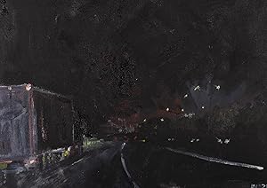 Daniel Nichols - 2021 Oil, Night Roads