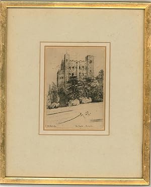 Mabel Oliver Rae (1868-1956) - Early 20th Century Etching, Rochester Castle