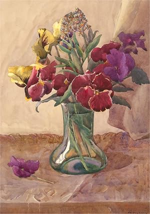 M. Danby - Signed Early 20th Century Watercolour, A Small Vase of Flowers