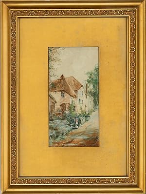 J.W. Barrett - Signed 20th Century Watercolour, Village Street