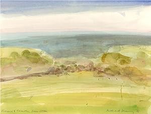 Seller image for Richard J.S. Young - 1998 Watercolour, Expansive Landscape for sale by Sulis Fine Art