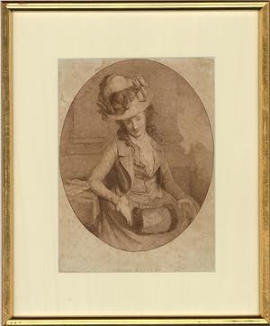 Bild des Verkufers fr Charles Wilkin After John Hoppner - Framed Stipple Engraving, Sophia Western zum Verkauf von Sulis Fine Art